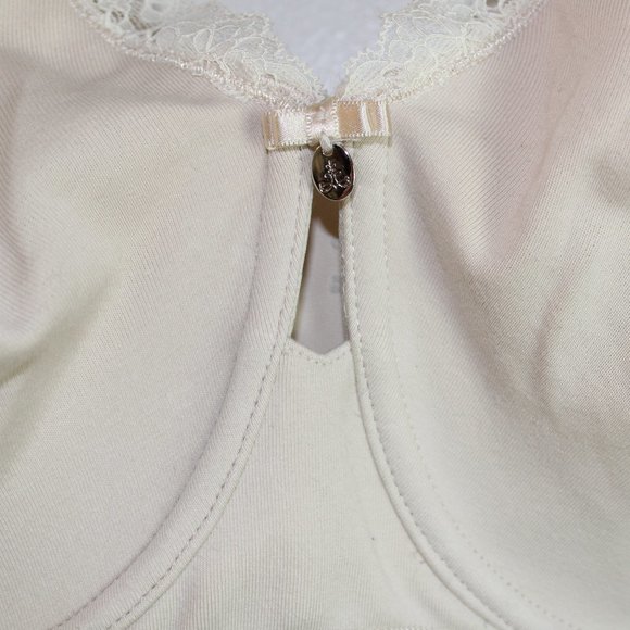 Curvycouture Cotton Luxe Bra Size 42DD Color Natural - Picture 5 of 11